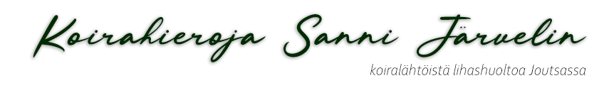 koirahieronta Sanni J&auml;rvelin
